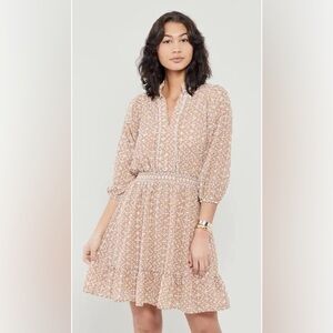 Shoshanna Beige Floral Dress